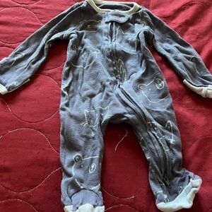 Cozy Gray baby boy One Piece